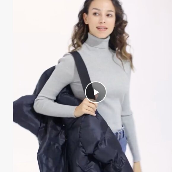 Orolay cropped down puffer coat jacket black M NEW NWT - Picture 9 of 9